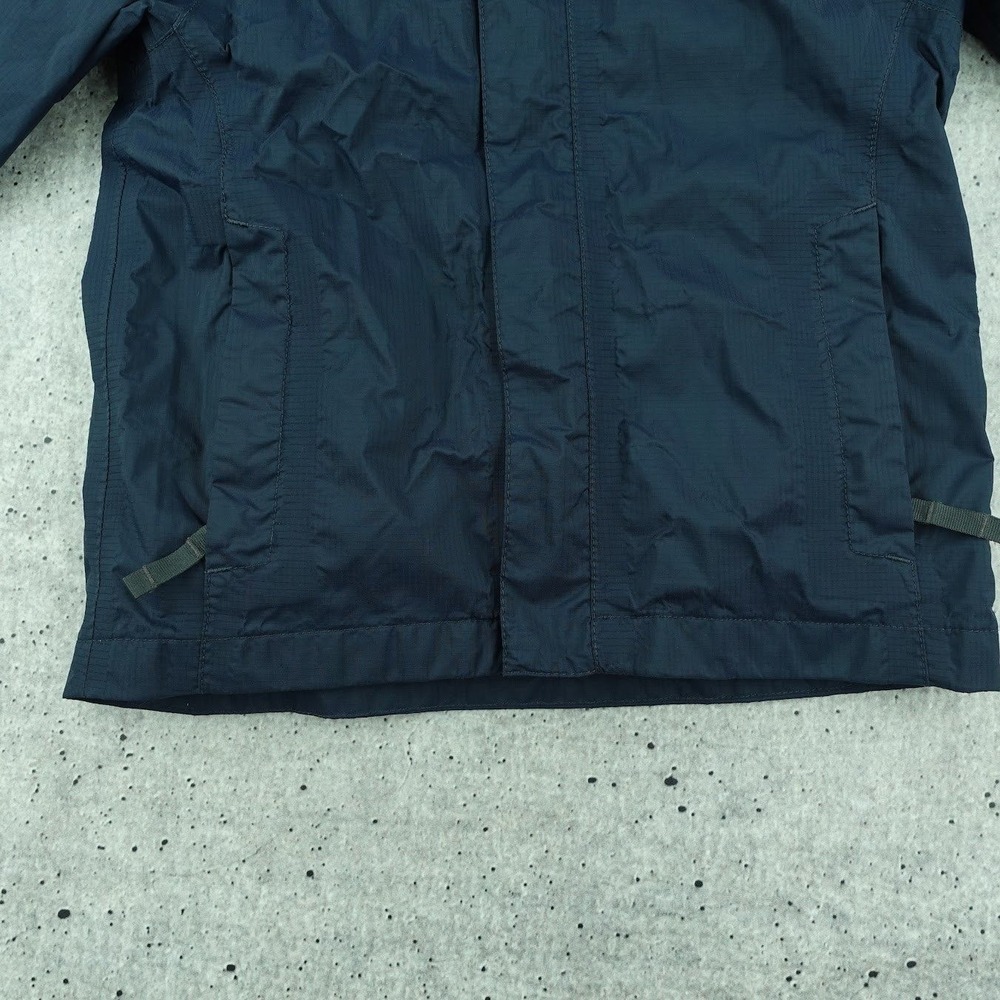 The North Face Boys XXS 5 HyVent Rain Jacket Navy Blue Hooded Windbreaker AQFY - Picture 3 of 14